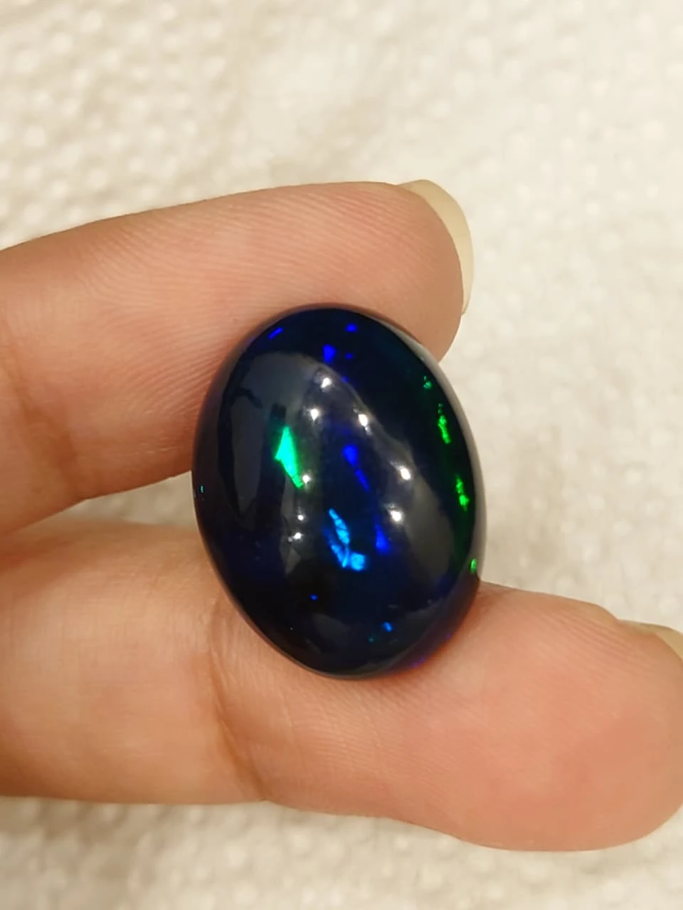 11ct Natural Black Opal Loose Gemstone from Ethiopia — view 5